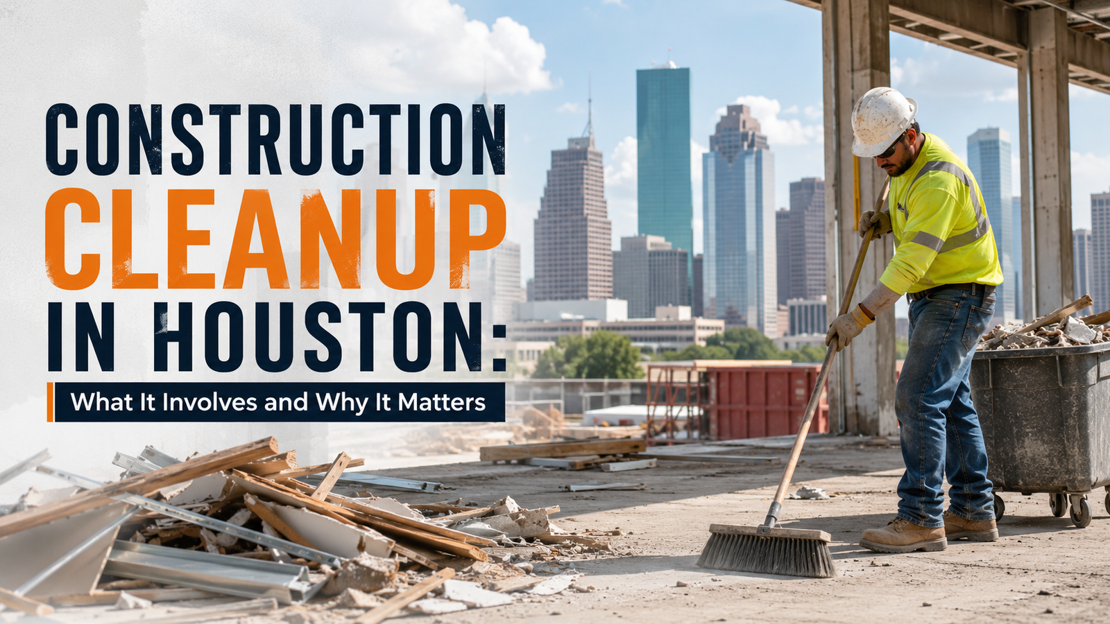Construction Cleanup in Houston: What It Involves and Why It Matters